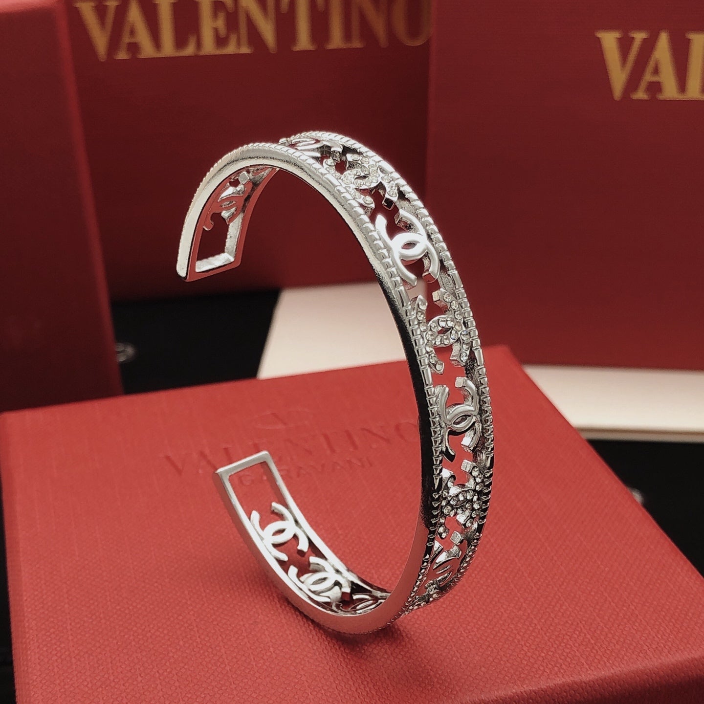 Signature Emblem Bangle in Gold-Tone – Design 003 main product view