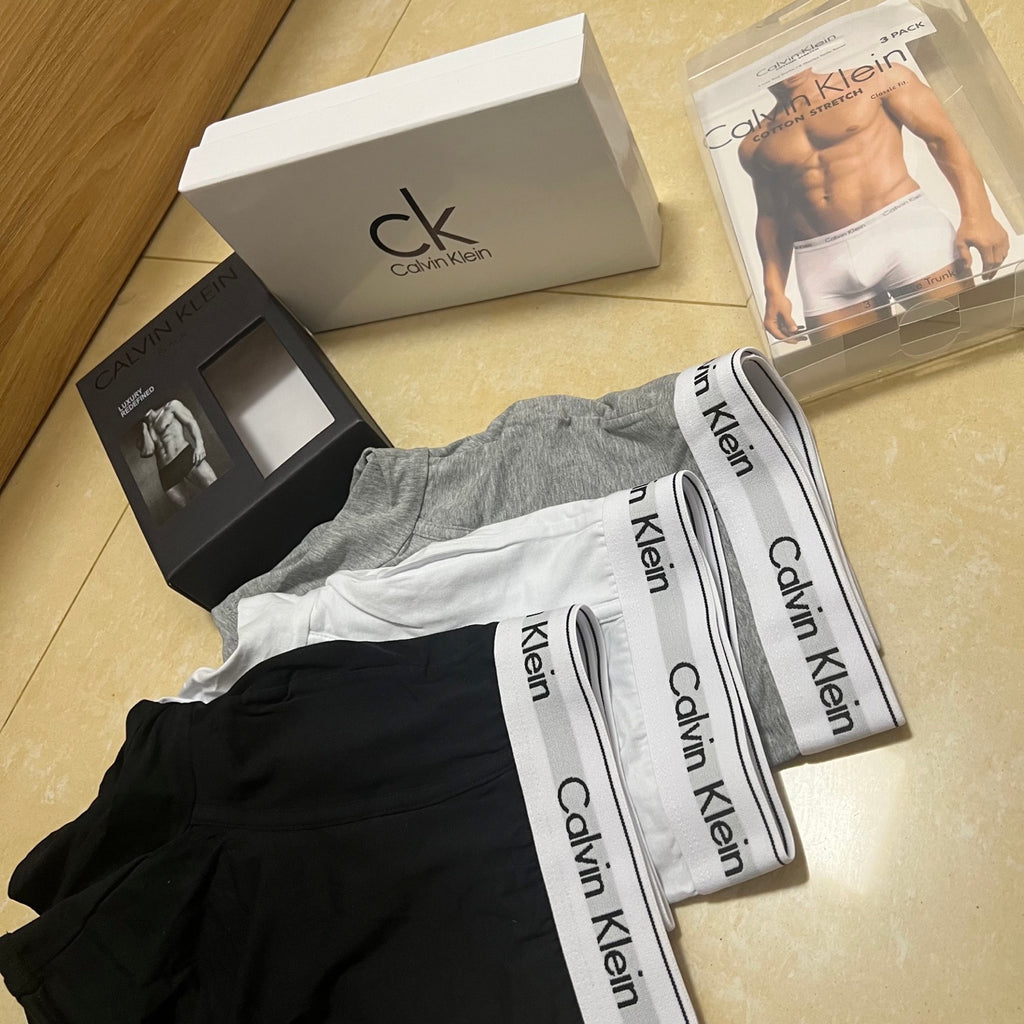 Calvin Klein Broad Logo Waistbands Men's Boxer Briefs - 3-Piece Box