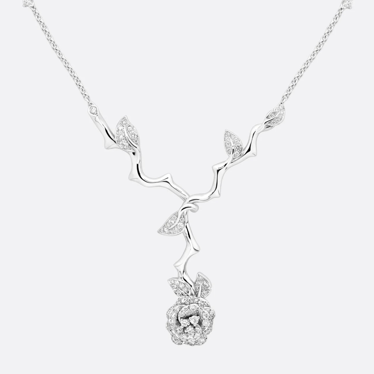 Signature Emblem Pendant Necklace in Gold-Tone – Design 004 front product view