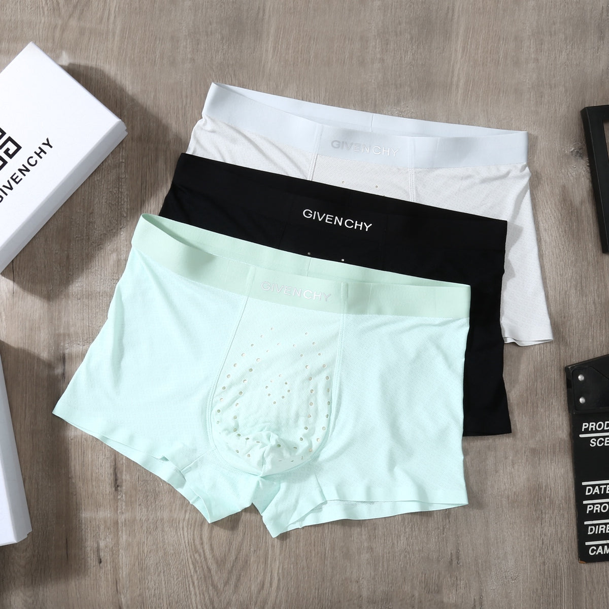 Givenchy Ice-Silk Men's Boxer Briefs - 3-Piece Box