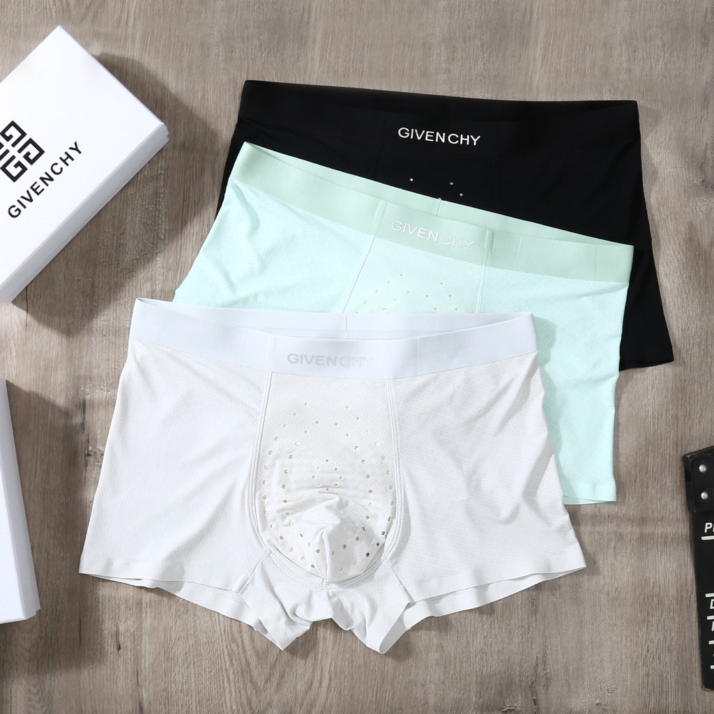 Givenchy Ice-Silk Men's Boxer Briefs - 3-Piece Box
