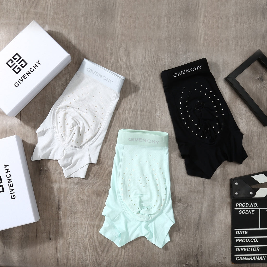 Givenchy Ice-Silk Men's Boxer Briefs - 3-Piece Box