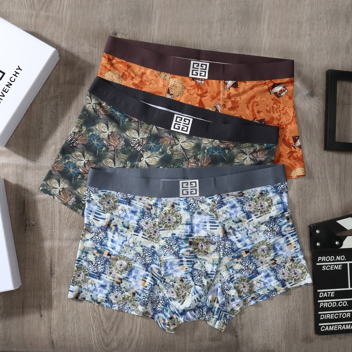 Givenchy Ice-Silk Men's Boxer Briefs - 3-Piece Box