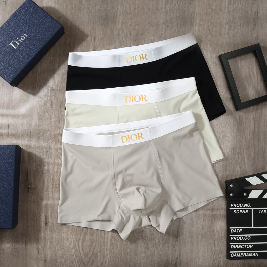 Dior Ice-Silk Men's Boxer Briefs - 3-Piece Box