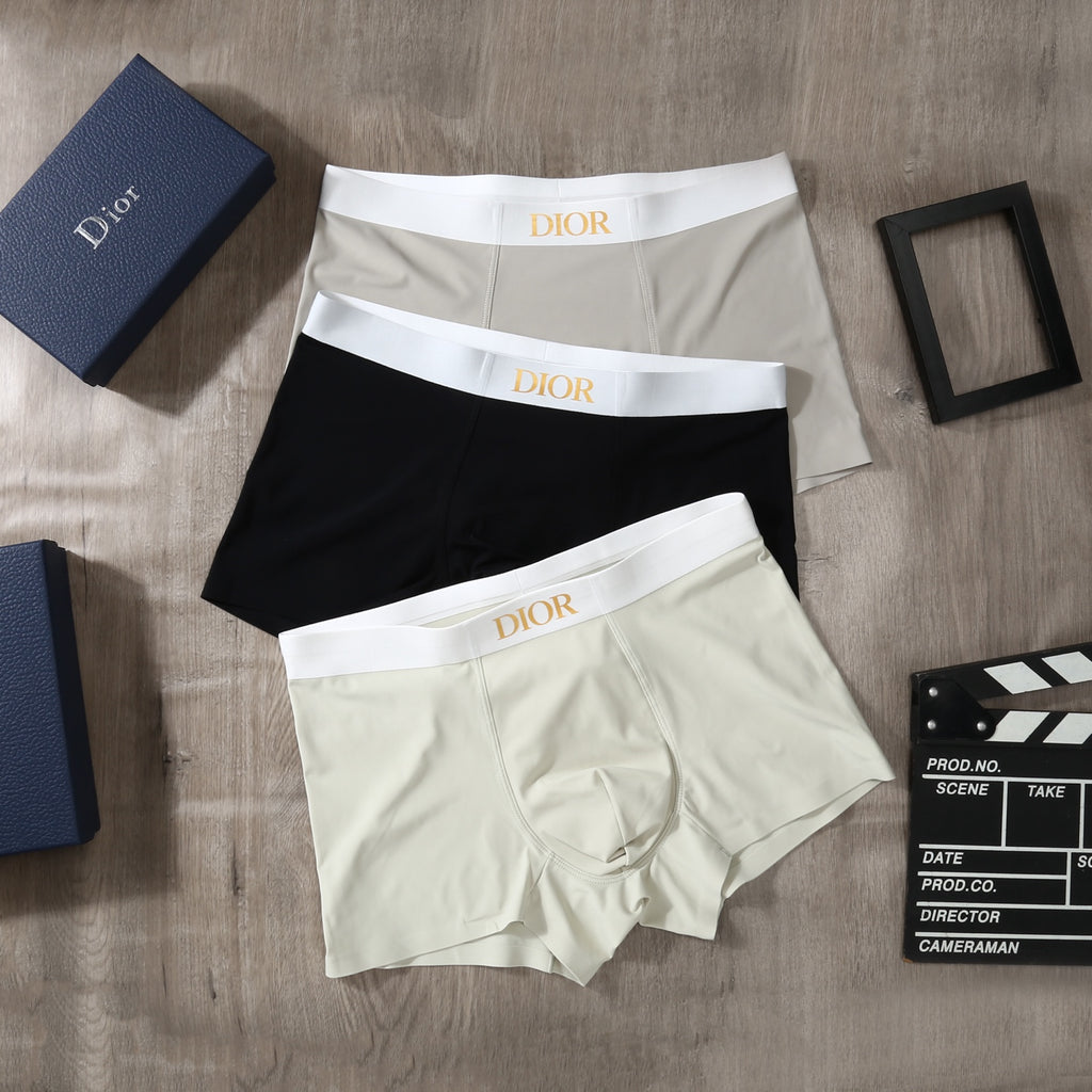 Dior Ice-Silk Men's Boxer Briefs - 3-Piece Box