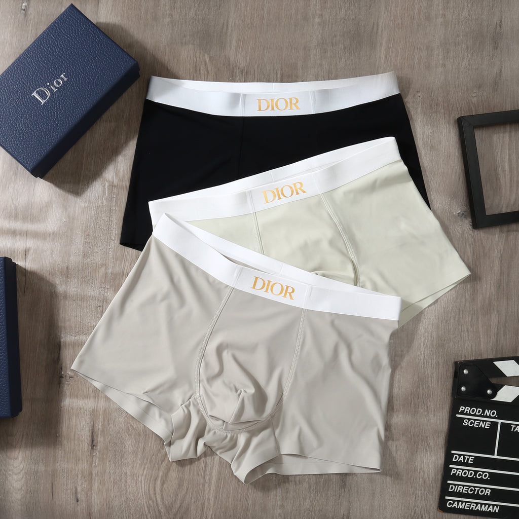 Dior Ice-Silk Men's Boxer Briefs - 3-Piece Box