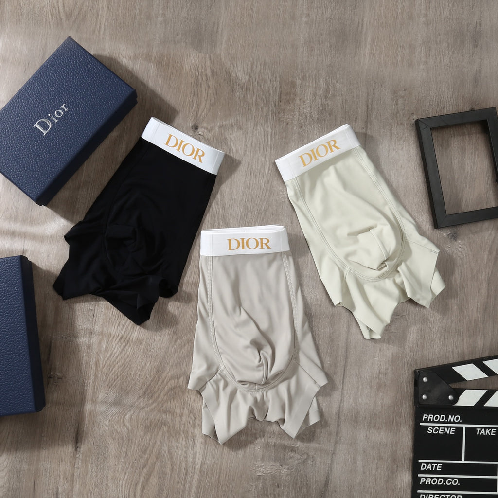 Dior Ice-Silk Men's Boxer Briefs - 3-Piece Box
