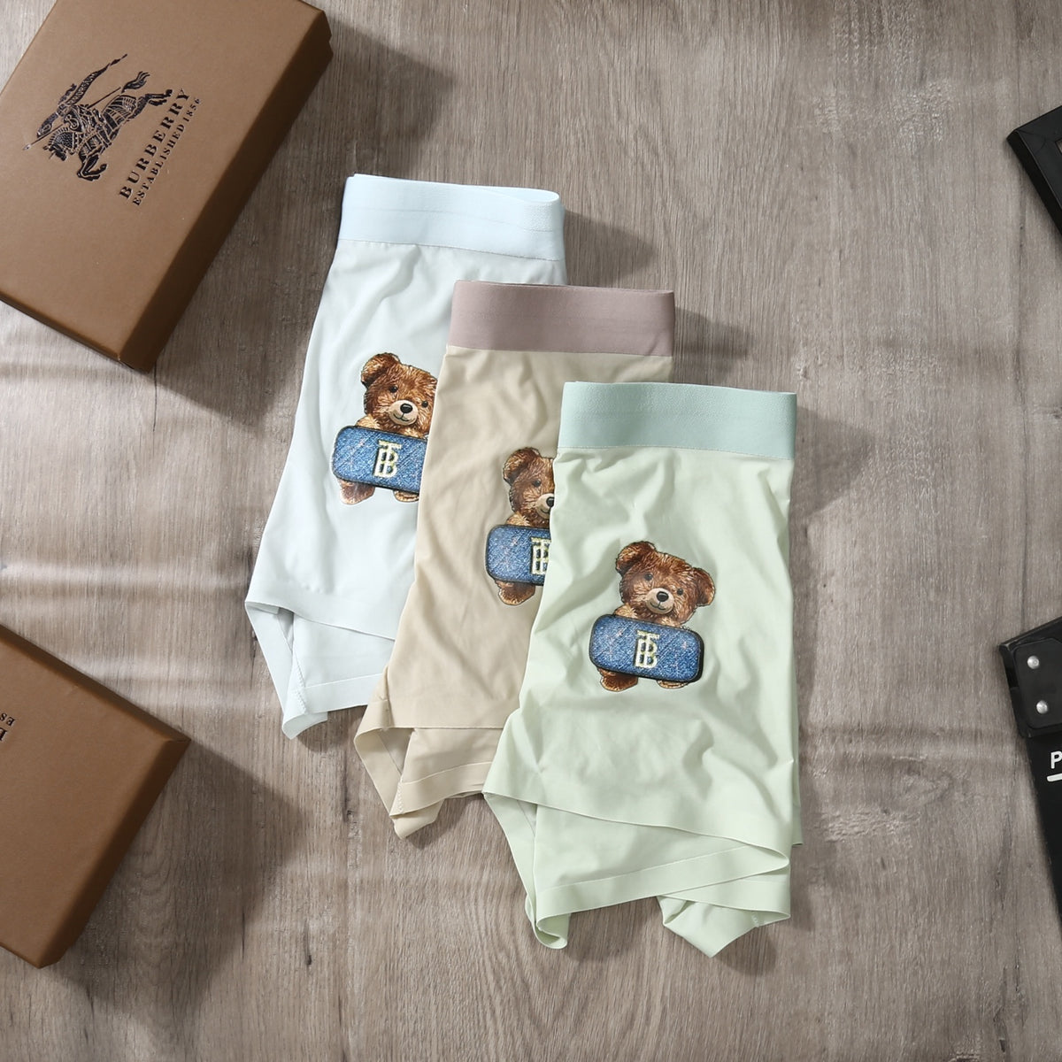 Burberry Ice-Silk Men's Boxer Briefs - 3-Piece Box