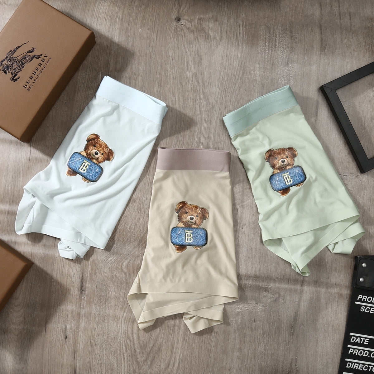 Burberry Ice-Silk Men's Boxer Briefs - 3-Piece Box