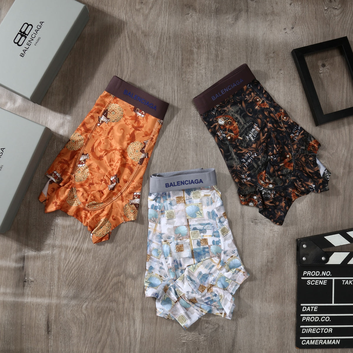 Balenciaga 90/10 Regenerated Modal-Spandex Men's Boxer Briefs – 3-Pack