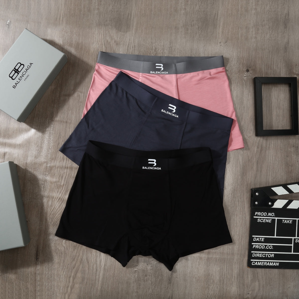 Balenciaga Modal Men's Boxer Briefs - 3-Piece Box