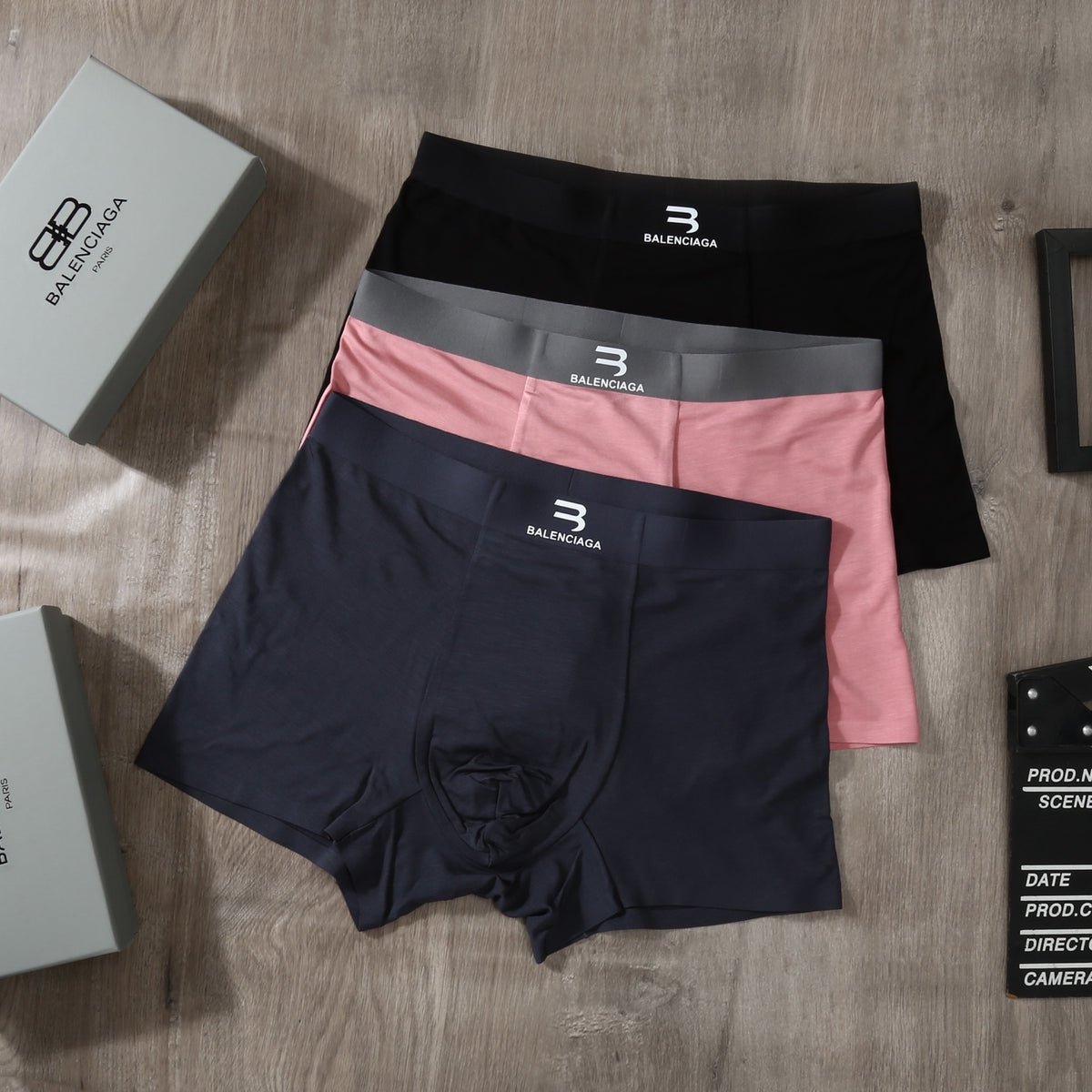 Balenciaga Modal Men's Boxer Briefs - 3-Piece Box
