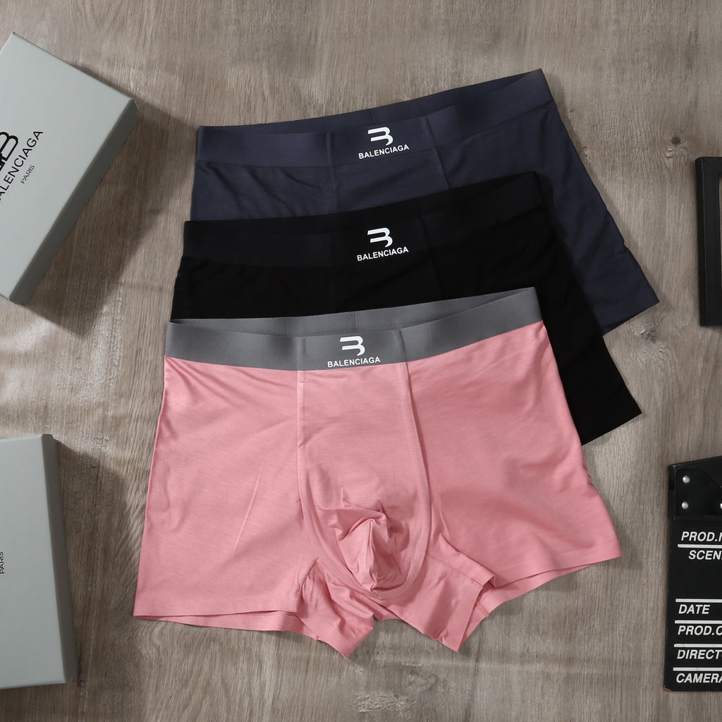 Balenciaga Modal Men's Boxer Briefs - 3-Piece Box