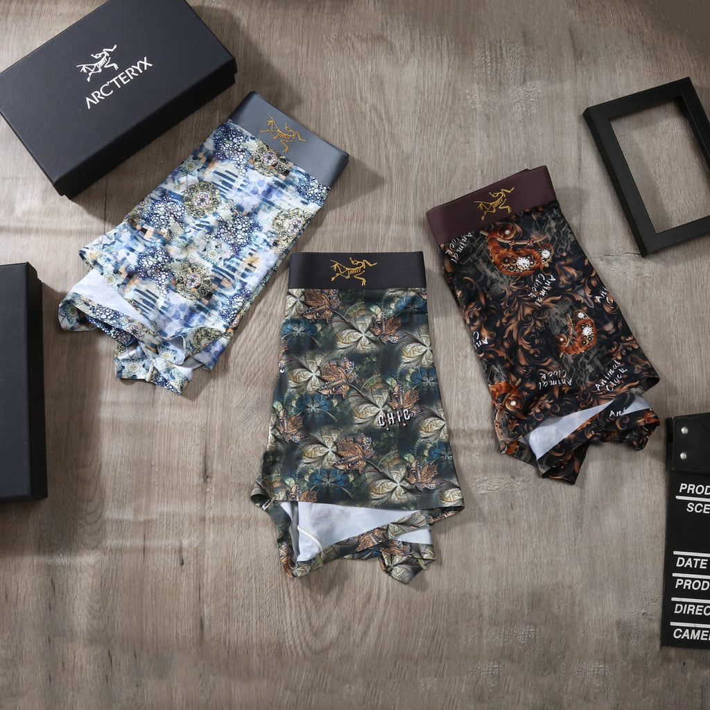 Arc'teryx Ice-Silk Men's Boxer Briefs - 3-Piece Box