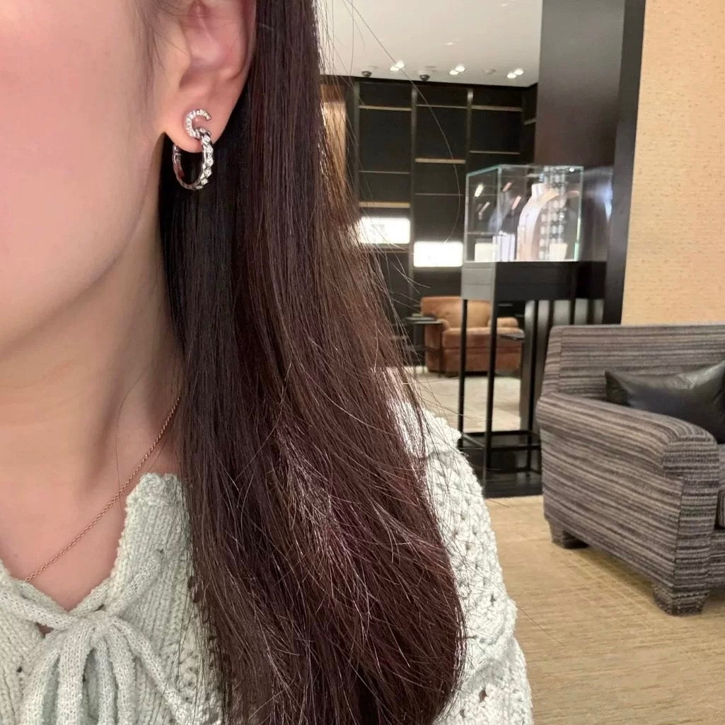 Pearl Pearl-Detail Statement Earrings – Pearl Detail – Design 002 detail view