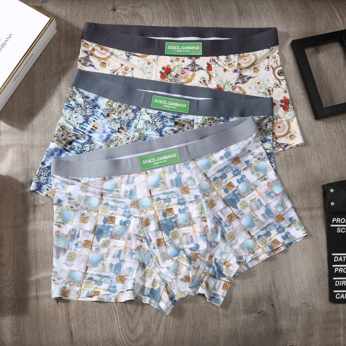 Dolce & Gabbana Ice-Silk Men's Boxer Briefs - 3-Piece Box