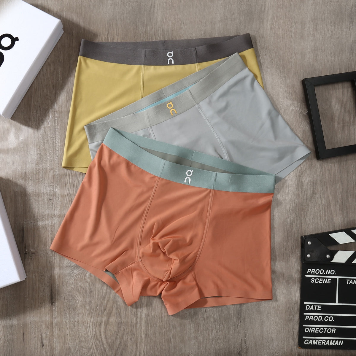 On Ice-Silk Men's Boxer Briefs - 3-Piece Box