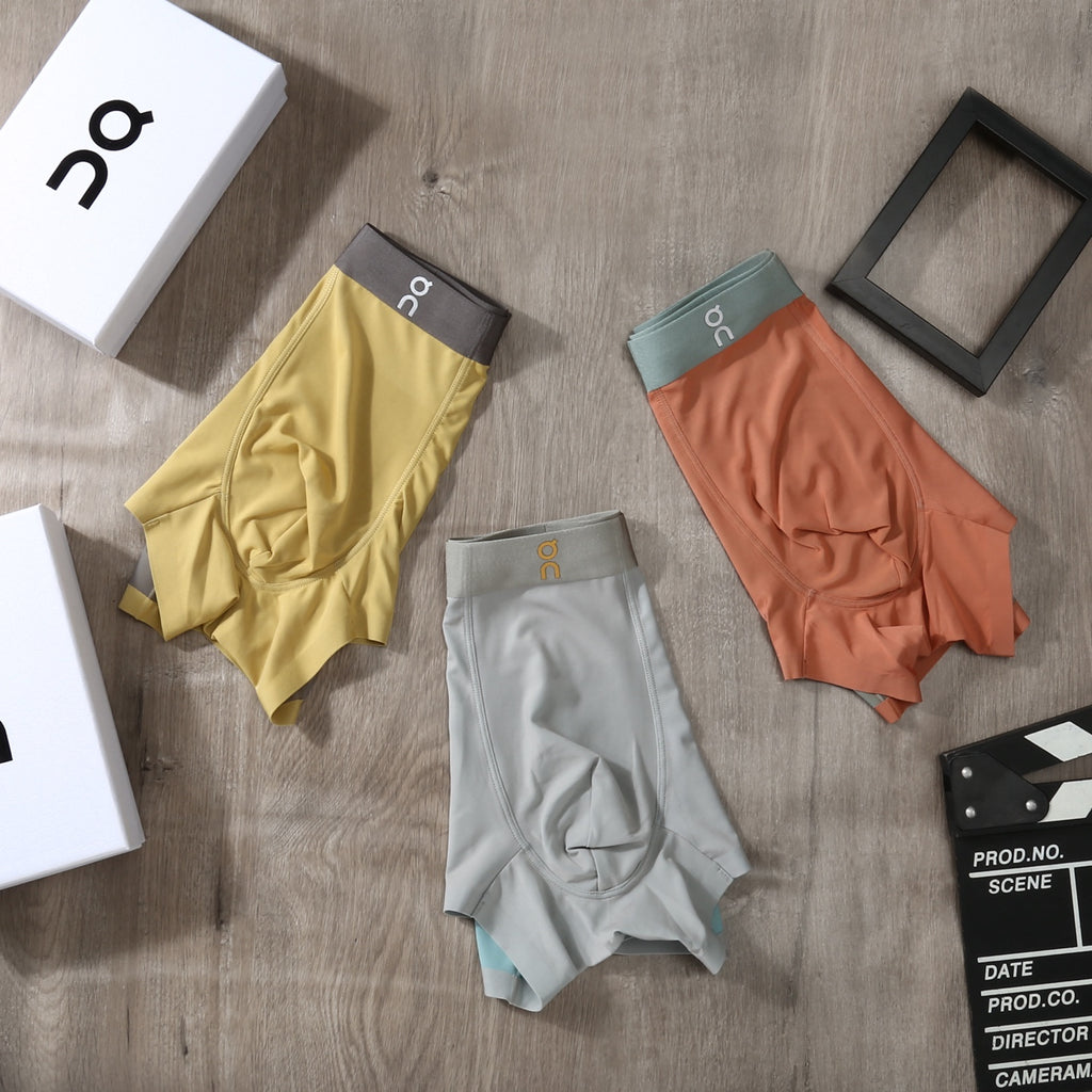 On Ice-Silk Men's Boxer Briefs - 3-Piece Box