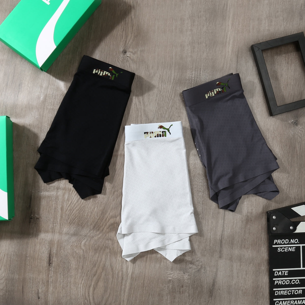 Ice-Silk Men's Boxer Briefs - 3-Piece Box