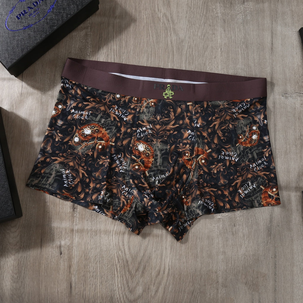 Prada Ice-Silk Men's Boxer Briefs - 3-Piece Box