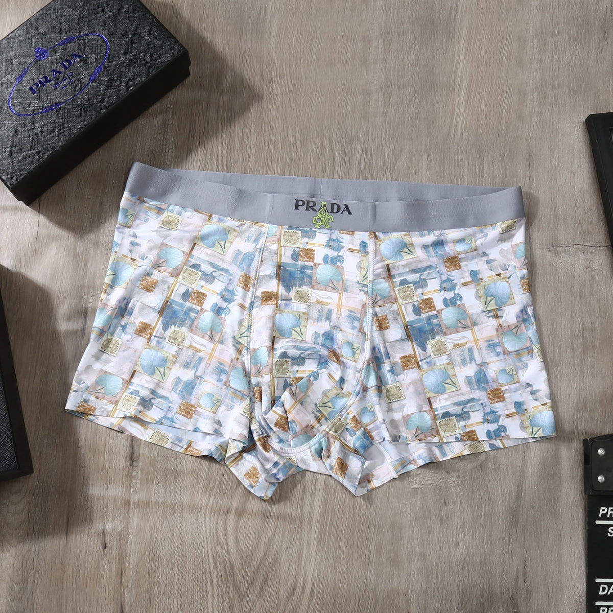 Prada Ice-Silk Men's Boxer Briefs - 3-Piece Box