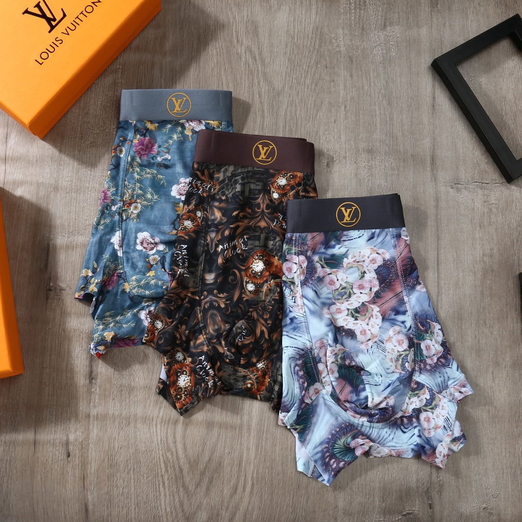 Louis Vuitton Ice-Silk Men's Boxer Briefs - 3-Piece Box