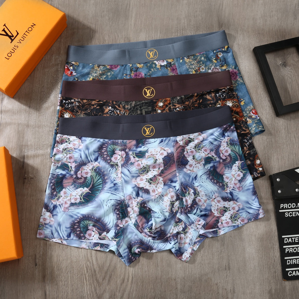 Louis Vuitton Ice-Silk Men's Boxer Briefs - 3-Piece Box