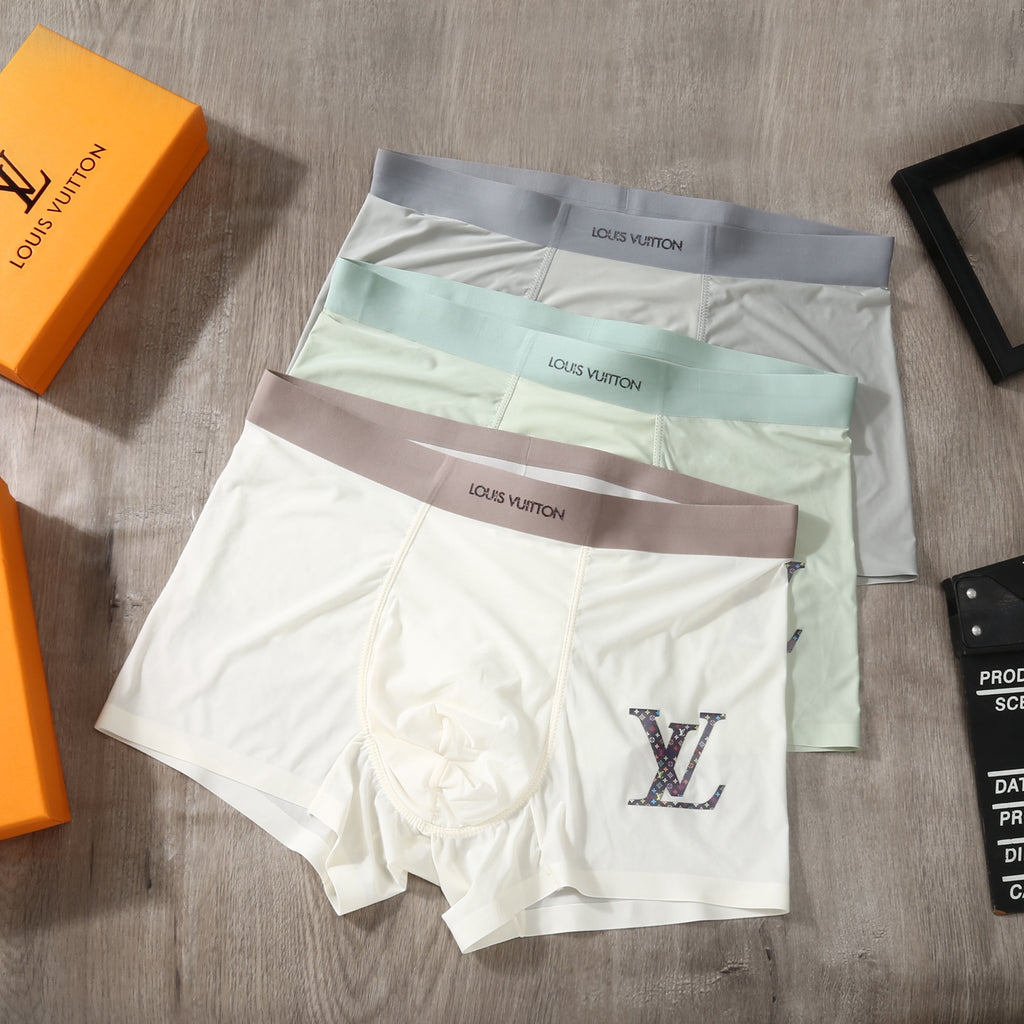 Louis Vuitton Ice-Silk Men's Boxer Briefs - 3-Piece Box