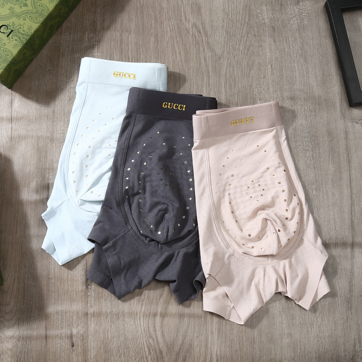 Gucci Ice-Silk Men's Boxer Briefs - 3-Piece Box