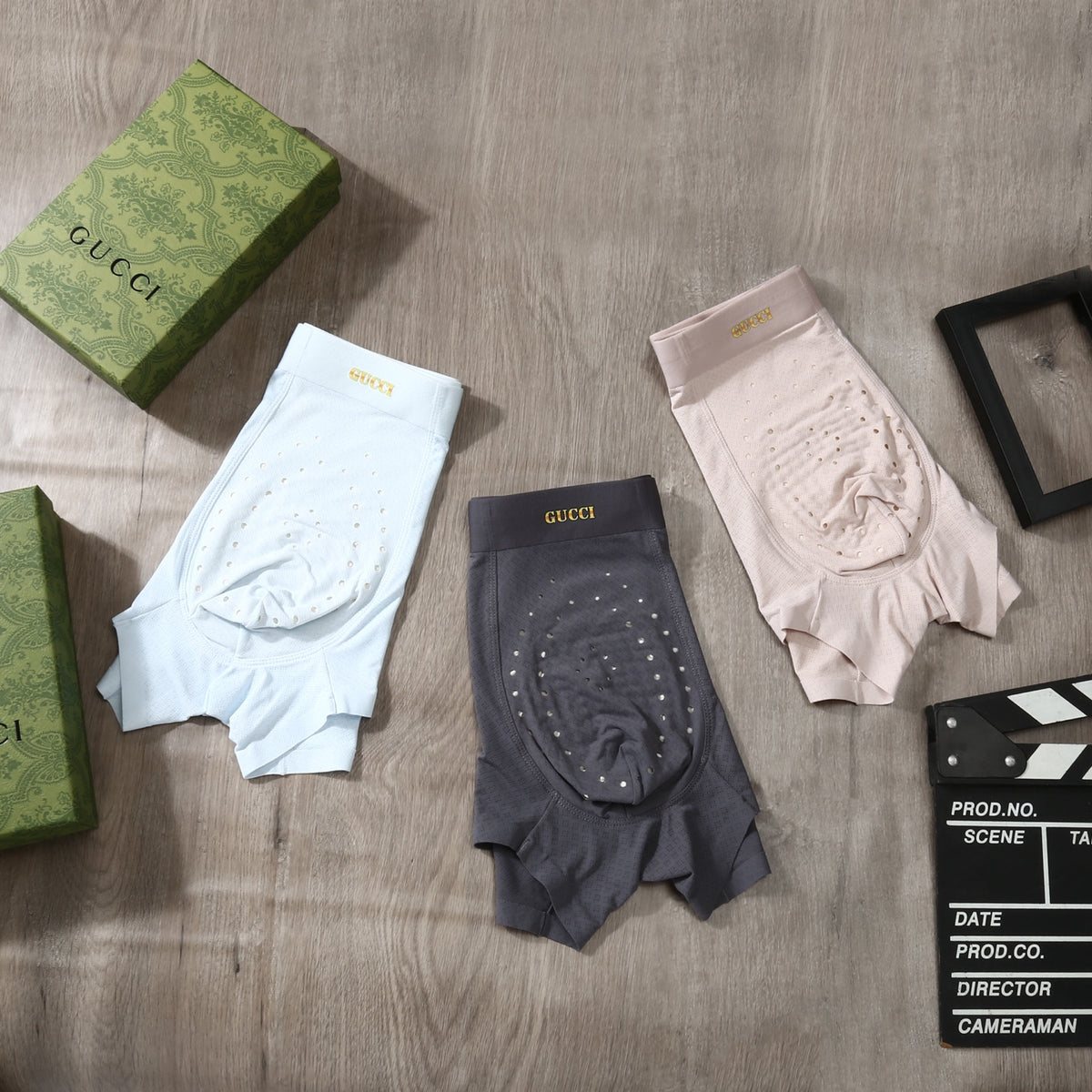 Gucci Ice-Silk Men's Boxer Briefs - 3-Piece Box