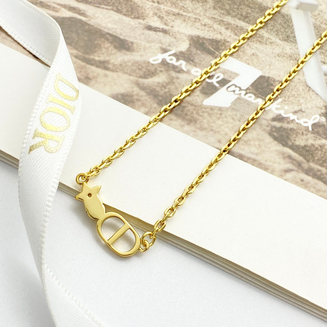 Star Motif Pendant Necklace in Polished Metal-Tone with Crystal-Style Accents – Design 002 styled view