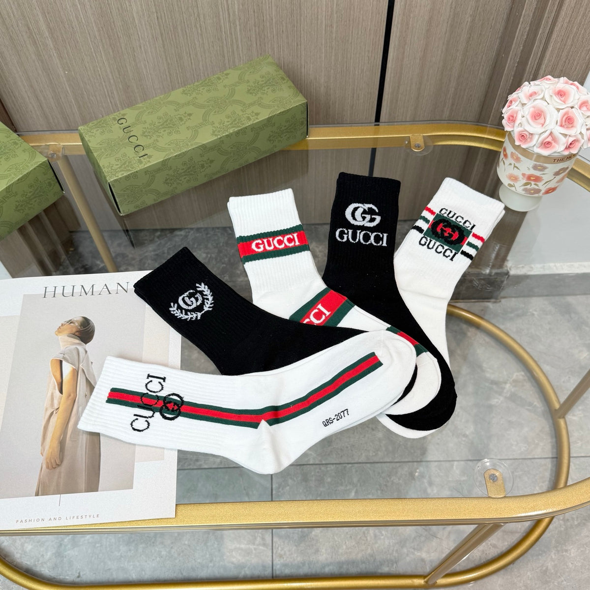 Gucci Cotton Short Socks - 5-Pair Pack