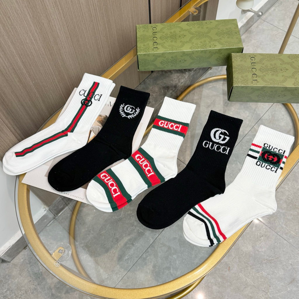 Gucci Cotton Short Socks - 5-Pair Pack