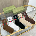 Gucci Cotton Crew Socks - 5-Pair Pack