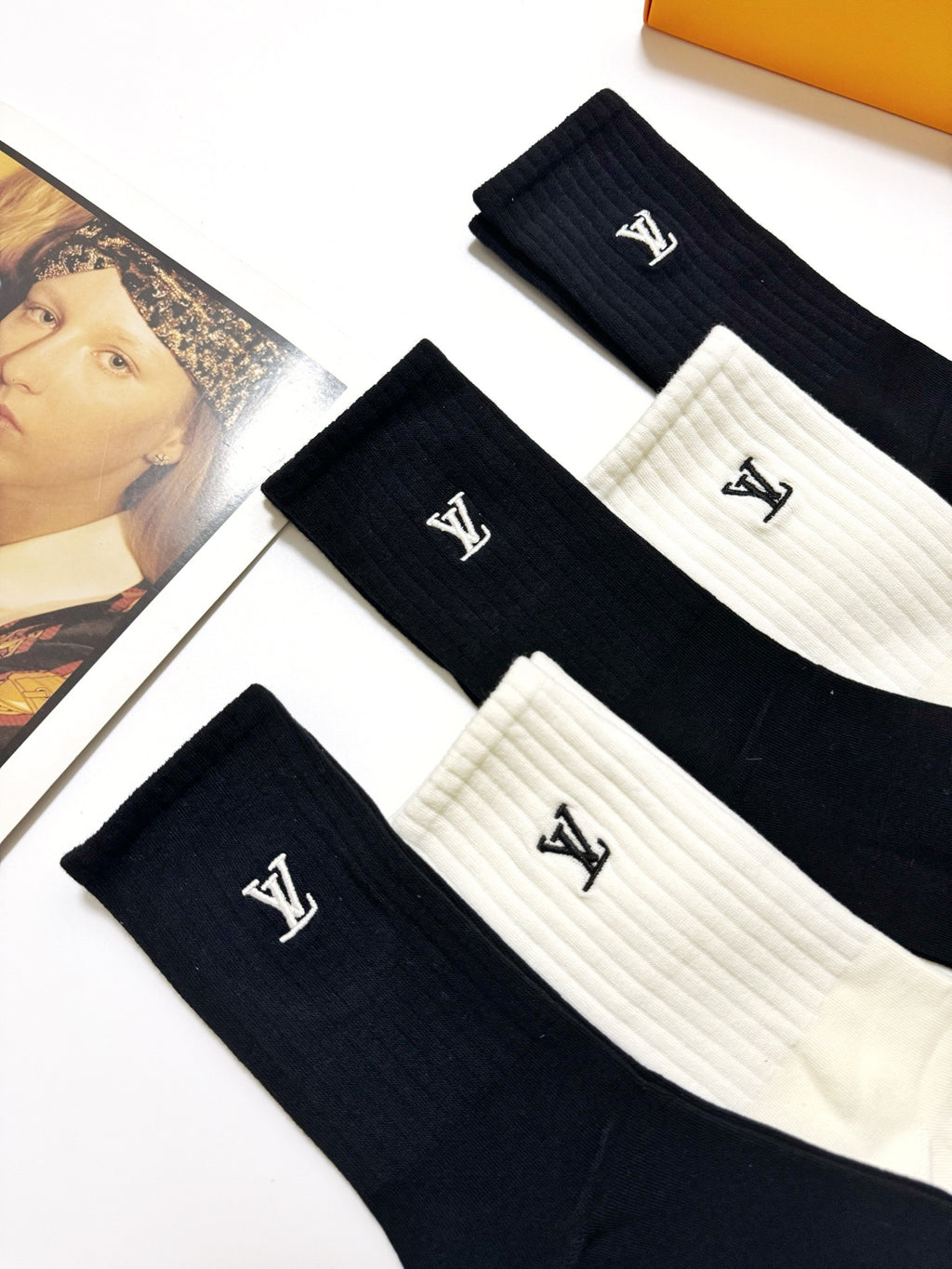 Louis Vuitton Cotton Crew Socks - 5-Pair Pack
