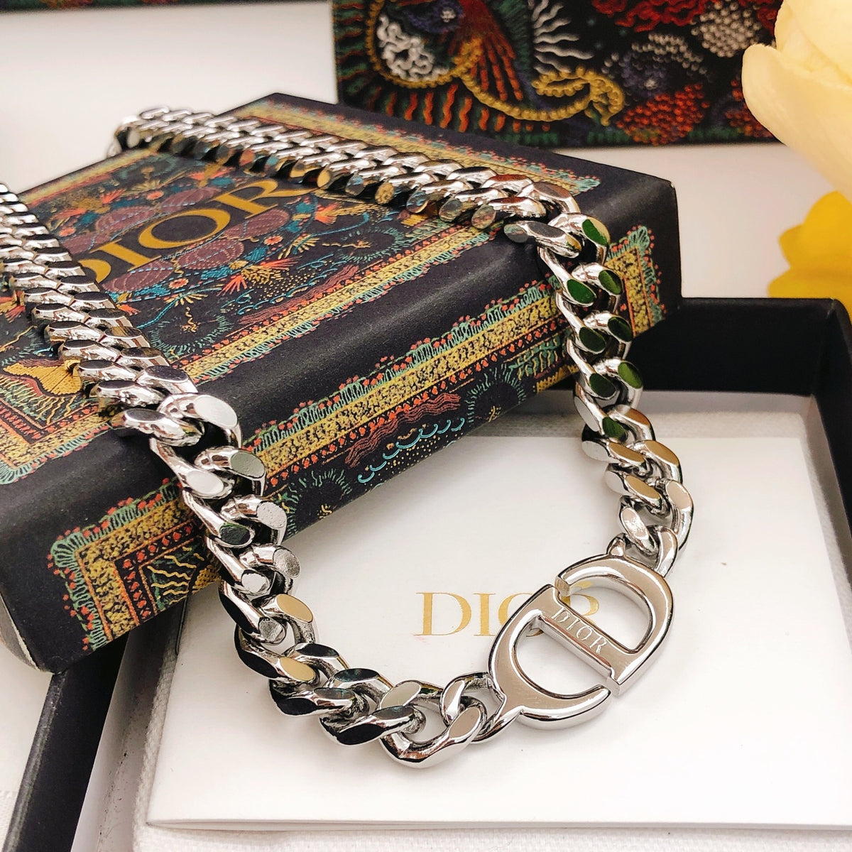 Sculptural Pendant Necklace in Polished Metal-Tone – Design 016 main product view