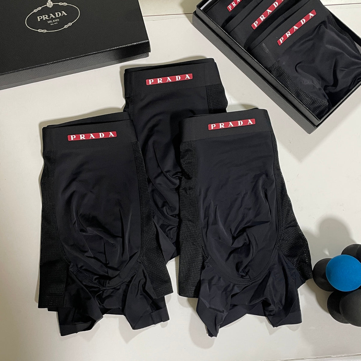 Prada Men's Boxer Briefs - 3-Piece Box