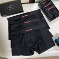 Prada Black Men's Boxer Briefs - 3-Piece Box