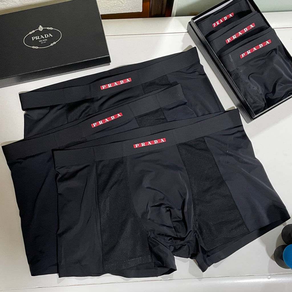 Prada Men's Boxer Briefs - 3-Piece Box