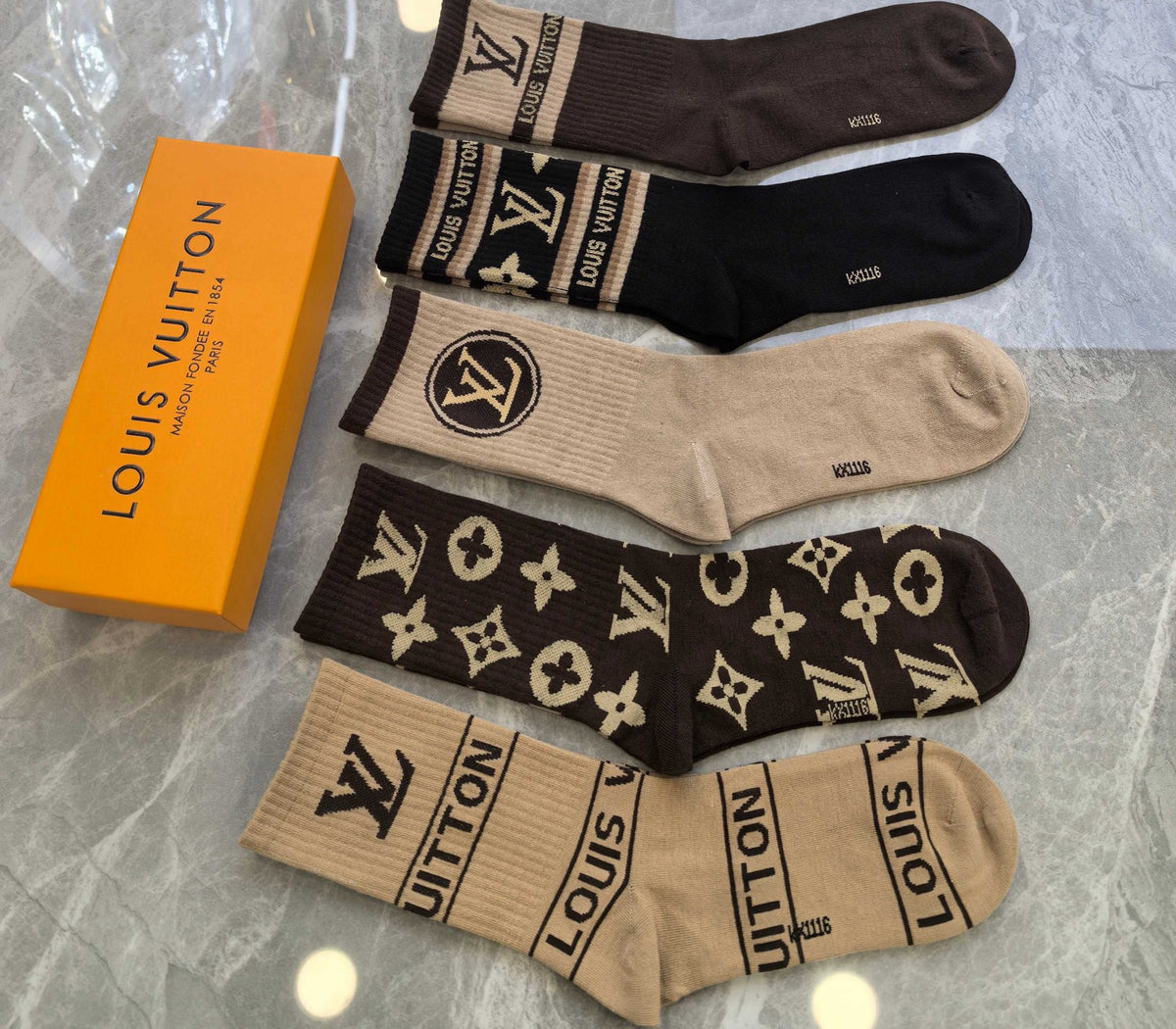 Louis Vuitton Cotton Short Socks - 5-Pair Pack