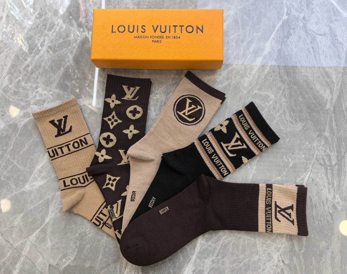 Louis Vuitton Cotton Short Socks - 5-Pair Pack