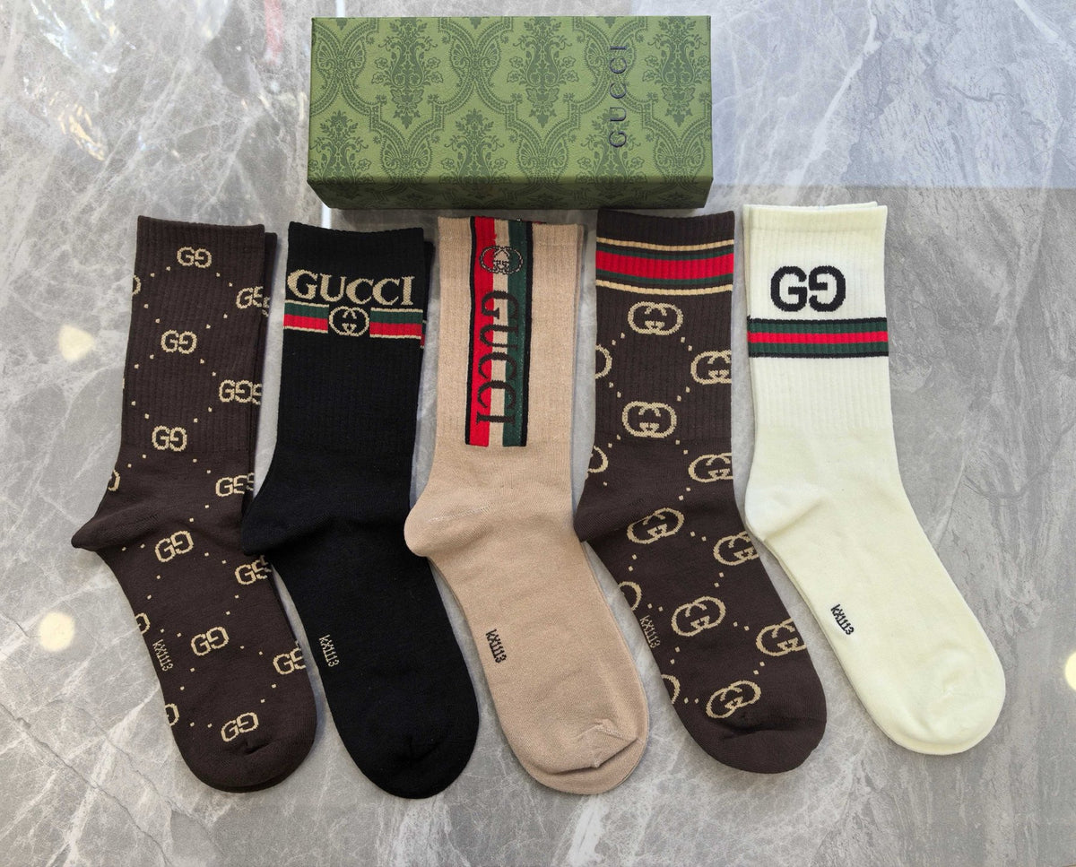 Gucci Cotton Short Socks - 5-Pair Pack