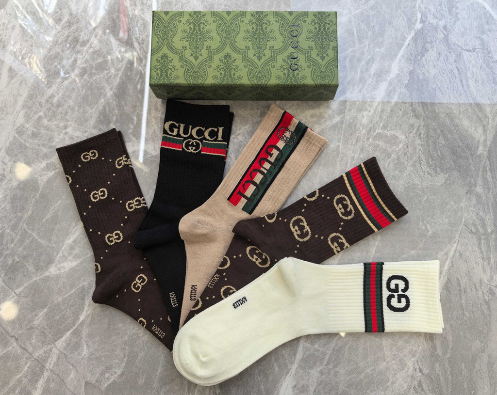 Gucci Cotton Short Socks - 5-Pair Pack