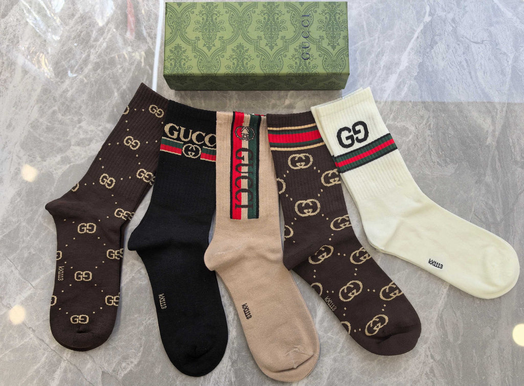 Gucci Cotton Short Socks - 5-Pair Pack