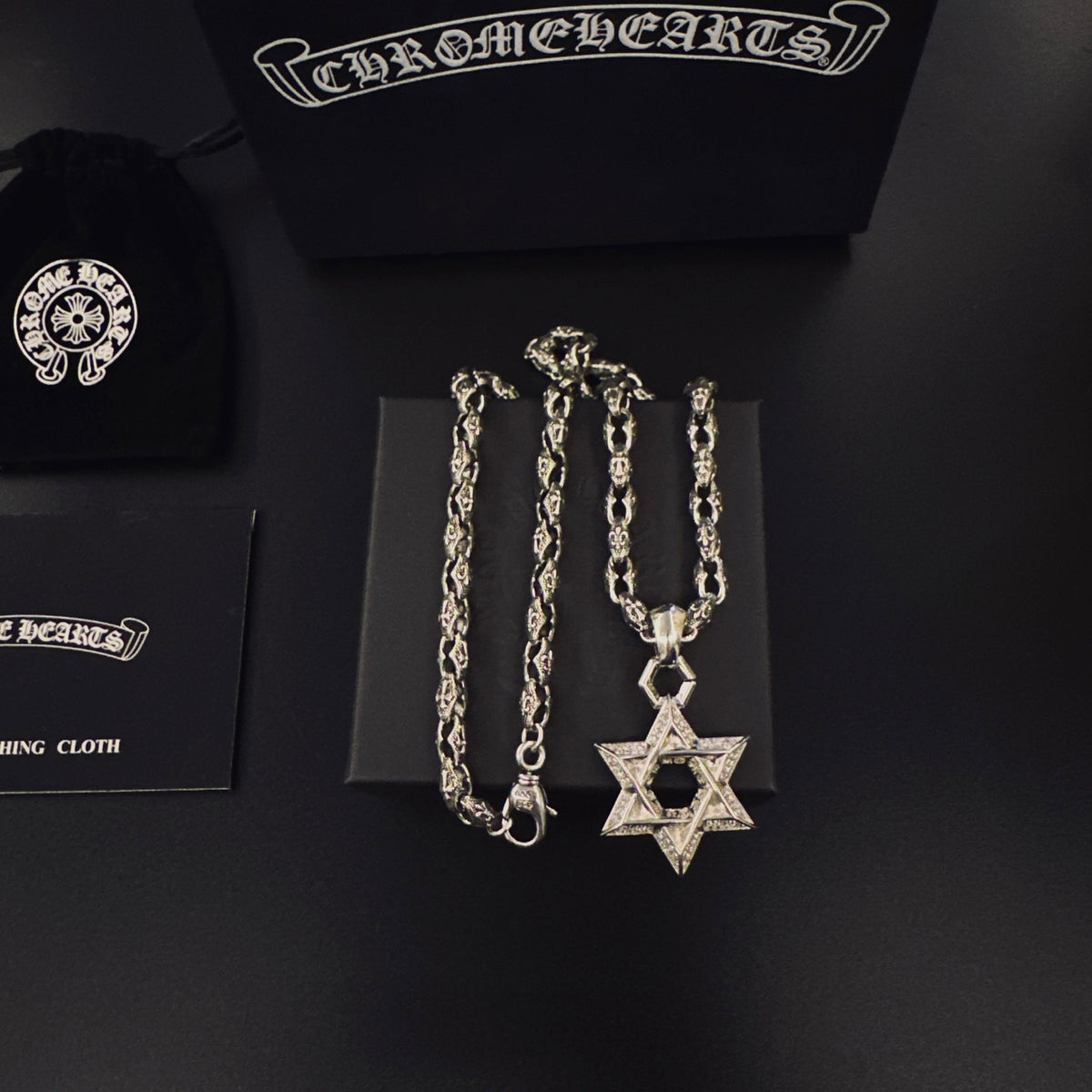 Cross Pendant Necklace in Antique Silver-Tone – Design 13 main product view