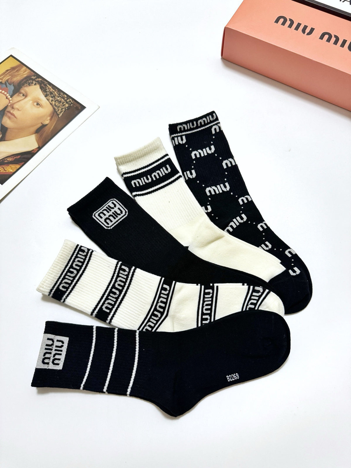 Cotton Crew Socks - 5-Pair Pack