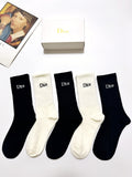 Dior Cotton Crew Socks - 5-Pair Pack