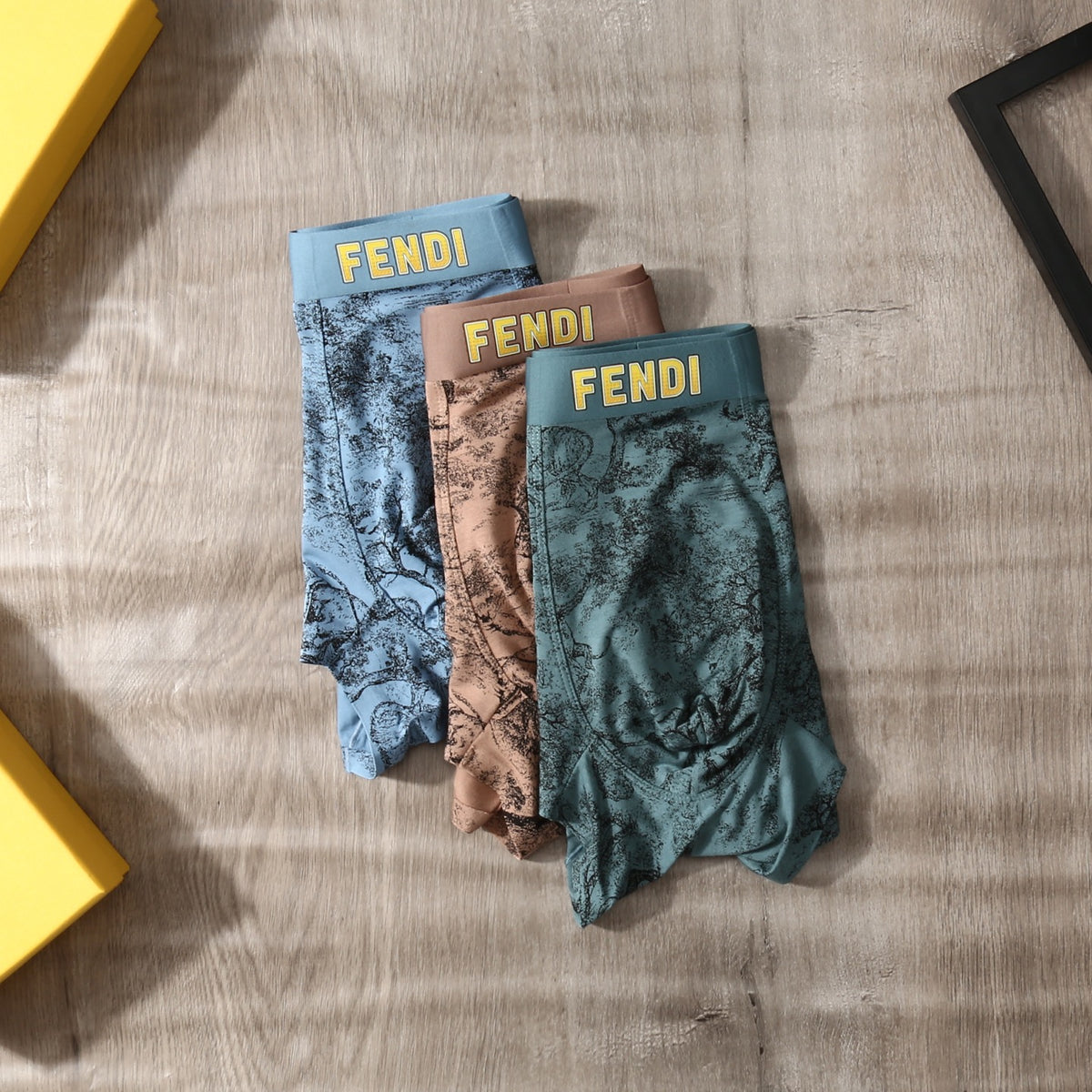 Fendi Modal Men's Boxer Briefs - 3-Piece Box
