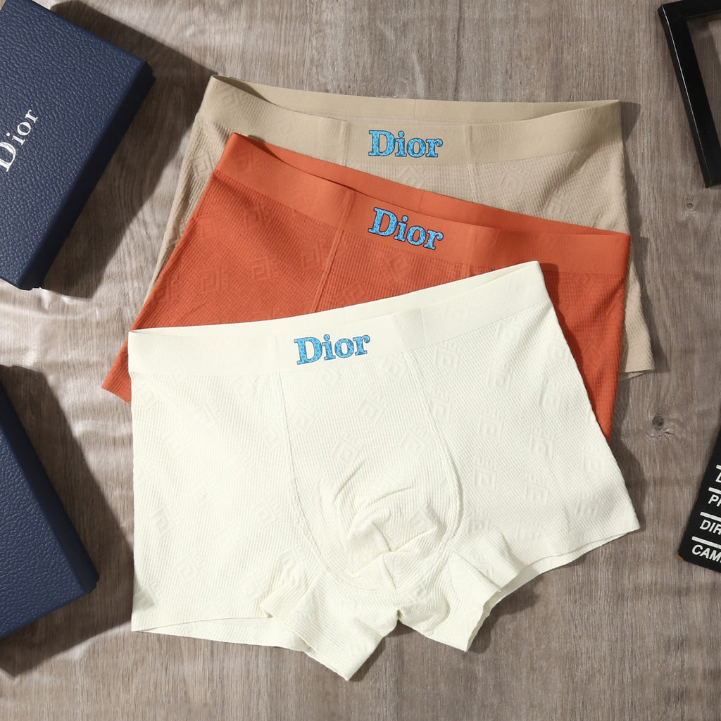 Dior Cotton Men's Boxer Briefs - 3-Piece Box