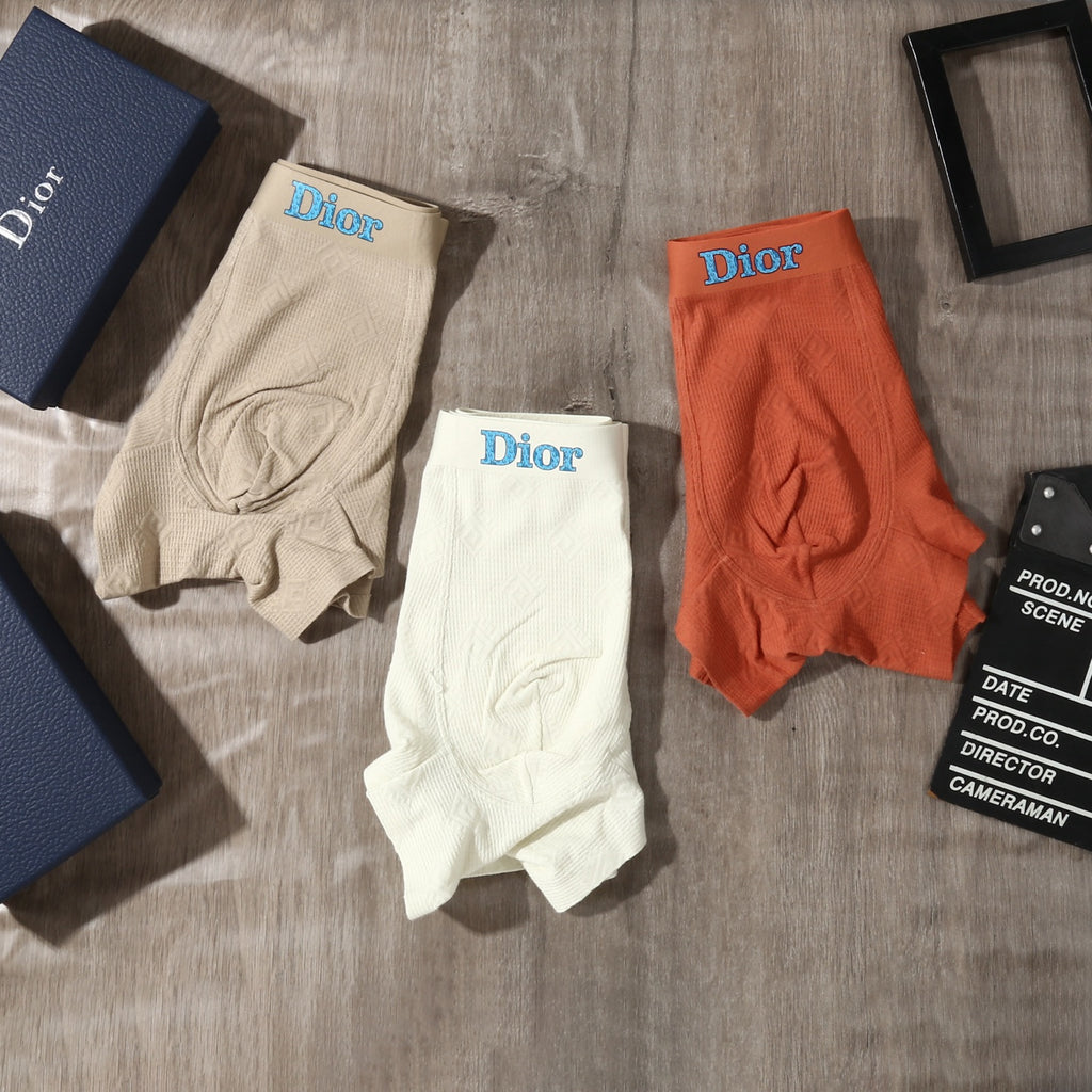 Dior Cotton Men's Boxer Briefs - 3-Piece Box